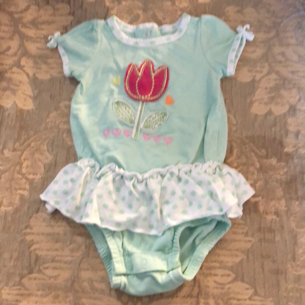 Koala 🐨Baby Mint Green Onesie Tulip Heart 💜